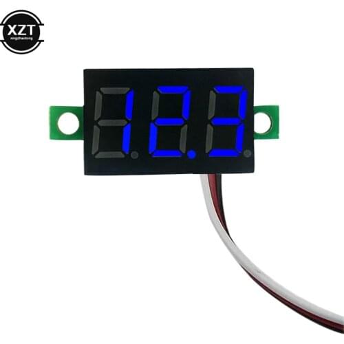 0.28 Inch Red Blue Digital LED Mini Display Module DC0-100V Voltmeter Voltage Tester Panel Meter Gauge Motorcycle Car Parts