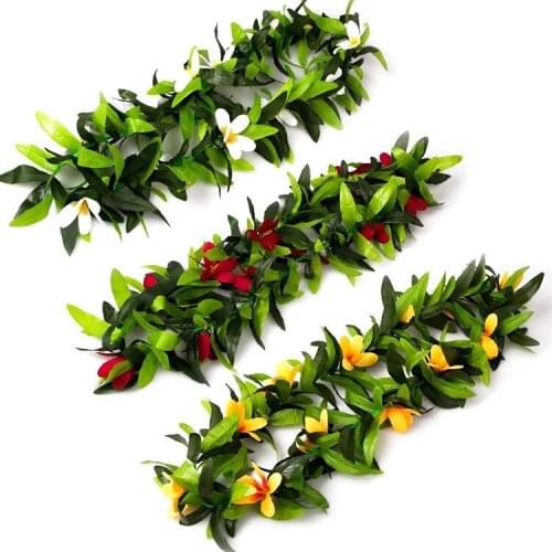 10pcs Summer Vacation Beach Holiday Carnival Decor Hawaii Theme Garland Fake Flower Cosplay Performance Party Show Stage Dance