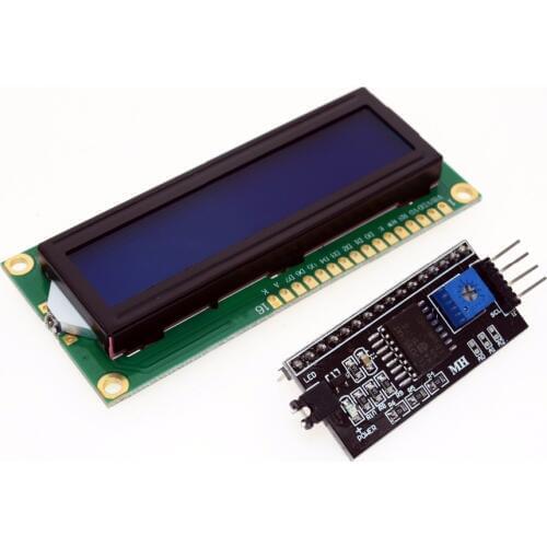 1602 16x2 HD44780 Character LCD /w IIC/I2C Serial Interface Adapter Module