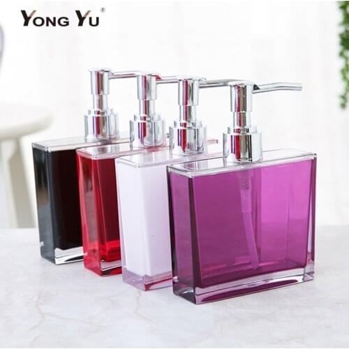 170ML Square Plastic Soap Dispenser Bathroom Accessories Liquid Soap Dispensers Hand Sanitizer Bottles Home Decoration