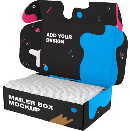 2021 new arrival simple folding clothes packaging box packaging paper boxes shipping boxes custom logo packaging