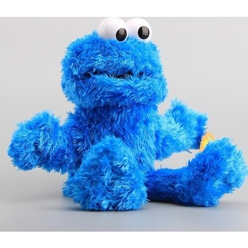 32cm Hand puppet Sesame Street Cookie puppet Anime Plush Toys Doll Peluche Stuffed Animals Toys baby kids Women Birthday Gift