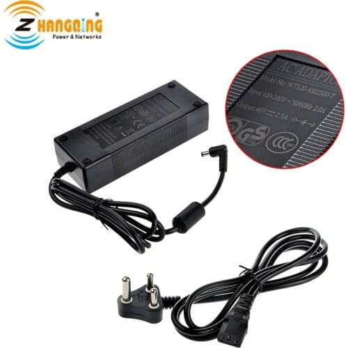 48Volt 120Watt AC-DC Adapter Power Supply for Any PoE injector PoE Switch 48V devices