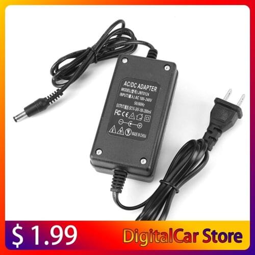 48W 2A 1-24V Adjustable Power Adapter Motor Speed Control Parts US Plug Multifunction AC/DC Adapter for Electric Equipment