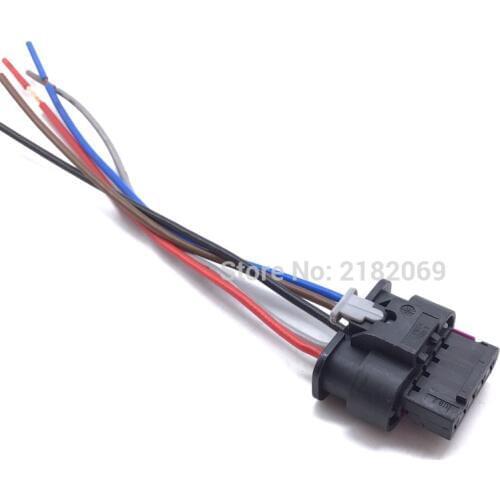 5 pin Mass Air Flow Sensor MAF Female Harness Pigtail Connector Cable 4F0973705 Fit for Audi A6 A4 Volkswagen J etta