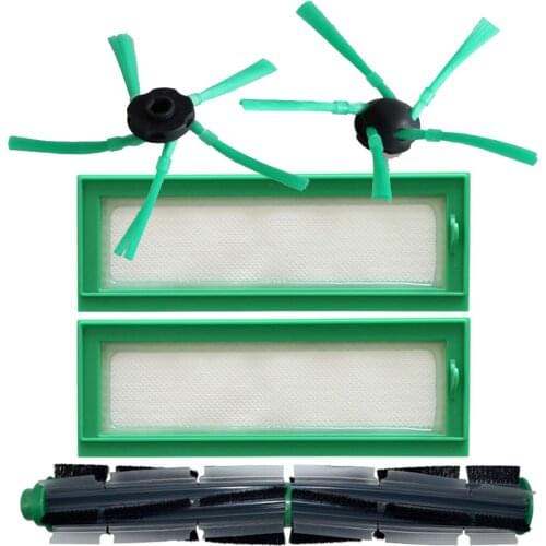 5pcs Removable Round Brush Side Brush Filter Kit For Vorwerk VR200 VR 200 300 Household Sweeper Cleaning Tool Replacement
