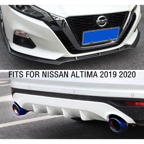 ABS Carbon Fiber Front Bumper Lip Rear Bumper Diffuser Fits For NISSAN ALTIMA 2019 2020