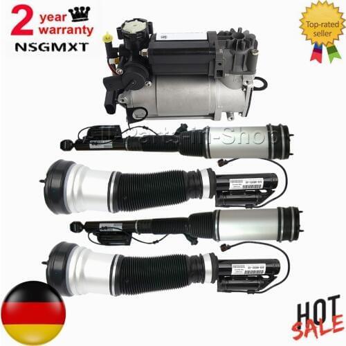 AP02 Air Suspension shock sets 5 pcs Strut Compressor Pump For Mercedes W220 S-Class 2203205013 8840103590 2113200304