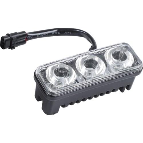 Car Vehicle DRL White 3 LED Daytime Running Lights Head Lamp 9W 2 Pcs