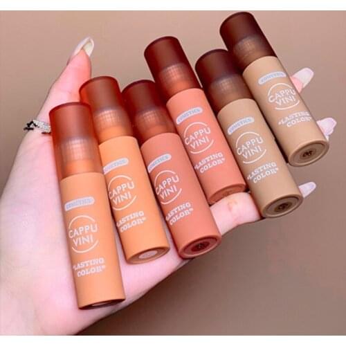 Velvety Matte Lipstick Long Lasting Nonstick Cup Not Fade Makeup Cosmetics For Girl Women DL