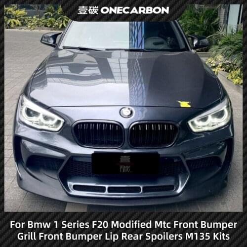 BMW 1 Series F20 Modified MTC Front Bumper Center Grill Front Spoiler Rearview Mirror M135M140 Front Bumper Rear Bumper Diffuser