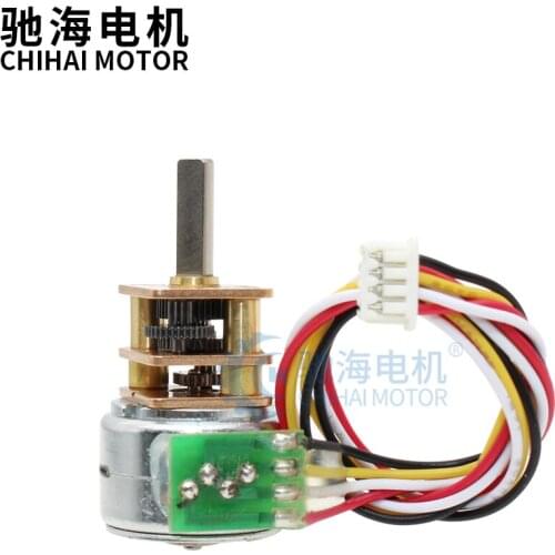 CHS-GM15BY DC5v Ratio 10/20/30 52-Phase 4-Wire Mini 15mm Full Metal Gear Stepper Stepping Motor for DIY Digital Camera