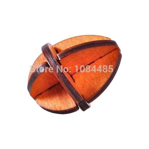 Kongming Lock Wooden Puzzle Traditional IQ Brain teaser for Young and Old Size 7*7*7CM