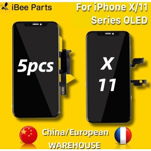 IBee Parts Wholesale 5pcs For iPhone X XS XR 11 LCD OEM Oled Glass Touch Screen Assembly Europe Warehouse