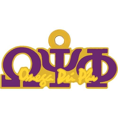 New design enamel craft metal Greek letter O PSI PHI label charm fraternity society logo symbol jewelry accessories