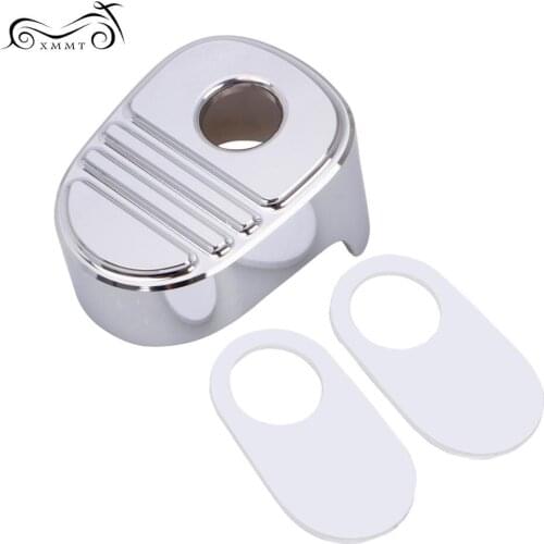 Chrome Motorcycle Tri Line Ignition Switch Cover For Harley Touring Electra Road Glide FLHTK FLHTCUTG 2014-2019