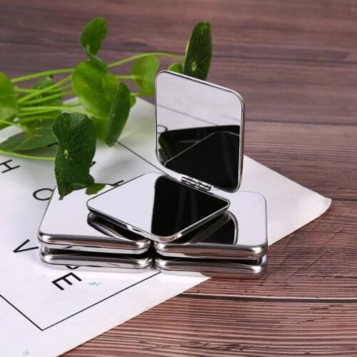 1 Pc 60*95mm Compact Makeup Mirror Cosmetic Magnifying Make Up Mirror for Purse Travel Bag