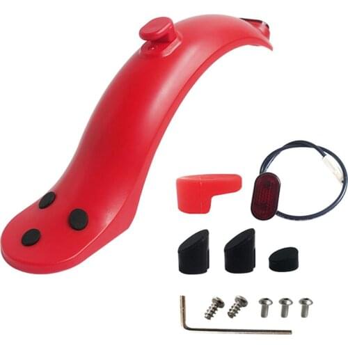 Scooter Rear Mudguard Set Anti-wear Rear Fender For M365/1S/PRO Electric Scooter Tire Splash Fender Taillight Guard Wing Parts