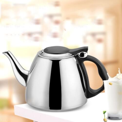 1.2L Whistling Tea Kettle Thickened Stainless Steel Flat Bottom Water Kettle For Family Bar Parties Restaurants @Q