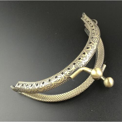 Metal Purse Frame 8.5cm/5pcs Gold Silver Handmade Fabric DIY The Mouth Gold Package Coin Purs Kiss Clasp Lock