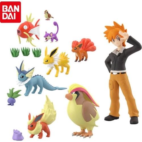 Bandai Genuine Pokemon SCALE WORLD Modeling Dolls Kanto region 2 Action Figure Collections Model Toys