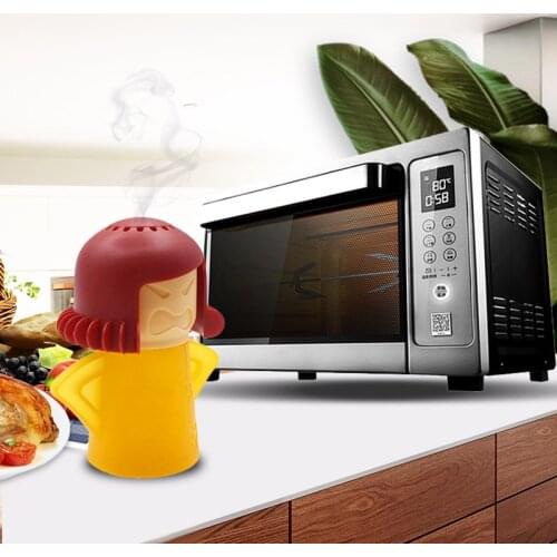 Angry Mom Microwave Cleaner Oven Steam Cleaner Easily Cleans Microwave Appliances for The Kitchen Refrigerator Cleaning Tools