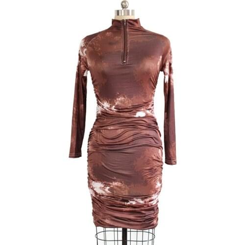 New Fashion Female Clothing Dresses Bodice Elegant Sexy Party Evening Prom Long Sleeve Street Wear Plus Big Size Pleated Dress