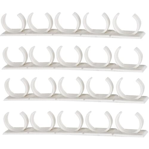 Self Adhesive Spice Racks Spice Gripper Clips for 20 Jars, Kitchen Oragnizer