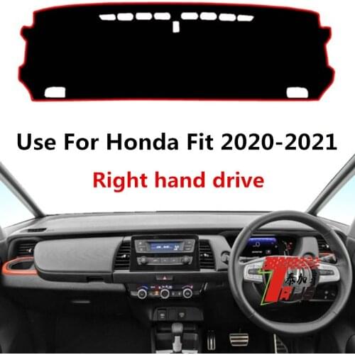 TAIJS Factory 3Colors Simple Polyester Fibre Car Dashboard Cover For Honda Fit 2020-2021 Right hand drive