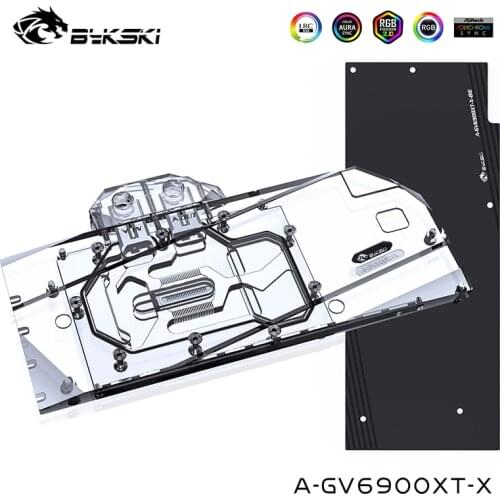 Bykski GPU Water Block For GIGABYTE Radeon RX 6900XT/6800XT GAMING OC Graphics Card Full Cover Motherboard Control,A-GV6900XT-X