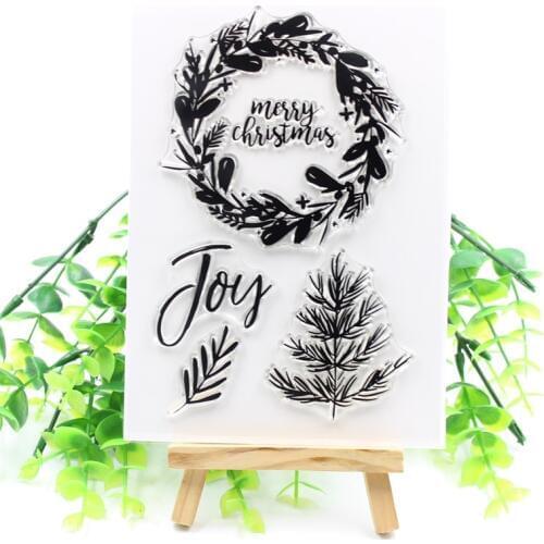 YPP CRAFT Merry Christmas Transparent Clear Silicone Stamp/Seal for DIY scrapbooking/photo album Decorative clear stamp 245