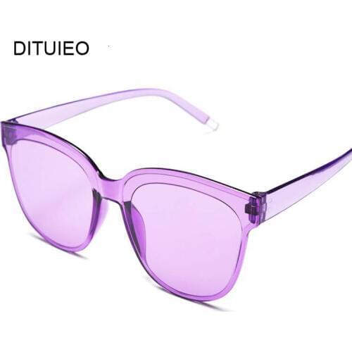 New Classic Oval Women Sunglasses Female Vintage Luxury Plastic Brand Designer Cat Eye Sun Glasses UV400 Fashion