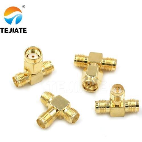 1PCS Three Way SMA Male Header To Female Header Connector RPSMA-KJK SMA-KKK SMA-KKJ Three Header Adapter
