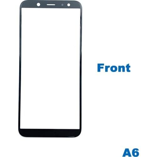 2pcs/lot For A6 2018 A600 LCD Screen Display Original Front Glass Lens Touch screen Outer glass Panel Replacement