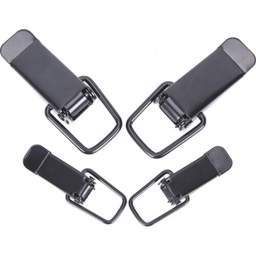 2Pcs Universal Auto Bumper Durable Security Hook Lock Clip Kit Clip Hasp For Racing Car Truck Hood Quick Release Fastener