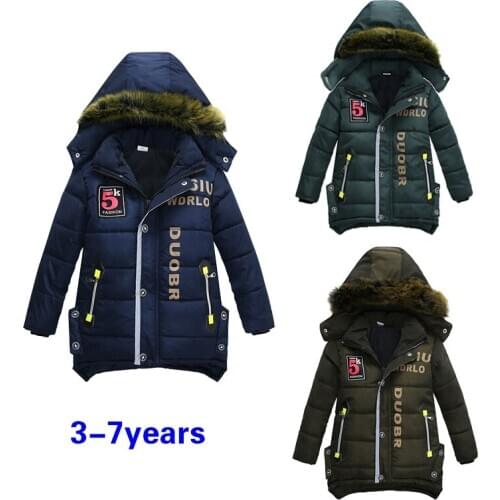 2020 New baby boy coat jacket children hooded jacket baby winter warm clothes fashion coat long Children fashion coat Kids coat