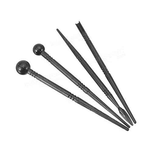 4Pcs Plastic Ball Rod Stylus Art Craft Tools Thai Clay Mud Tools Tools For Ceramic for Hobbyists