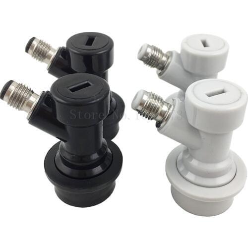 2Pairs 4pcs Ball Lock Disconnects THREAD Type Gas and Liquid Connectors For Home brewing Beer Keg Draft Dispenser
