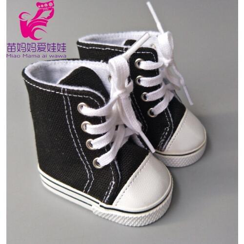 7cm Doll boots Fits 18 inch grils Doll Shoes Canvas boots for Baby Doll shoes mini toys