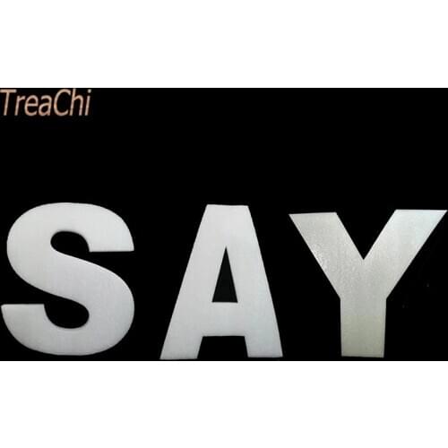 40cm Large Foam Letter White Sponge A-Z 26 Word Alphabet Name Letter Combine Home Decoration Childrens Education DIY Spelling