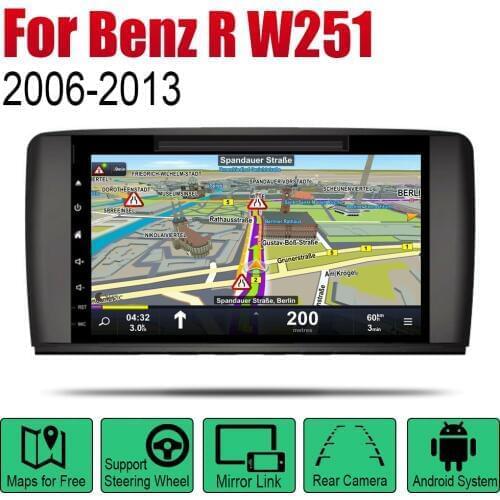 For Mercedes Benz R Class W251 2006-2013 NTG Android Car DVD GPS Navi player Navigation Mulitmedia system audio stereo Radio