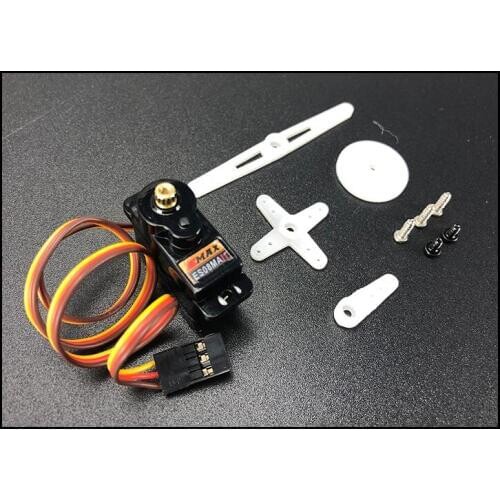 EMAX ES08A ES08MA 9G/12G Simulated Servo Metal/Plastic Gears Steering Gear for DIY RC Airplane/Car Models