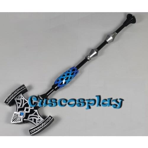 Final Fantasy XIV FF14 Dark Witch Gaia Cosplay Hammer Prop Replica Weapons Halloween Christmas Carnival Costumes Accessories