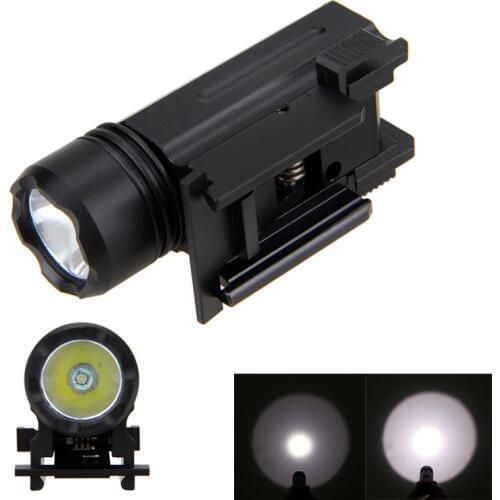 Hunting Torch Light 3000LM XPE Q5 LED Light Weaver Picatinny Mount 3 Modes Tactical Flashlight 150 Yard Flashlight