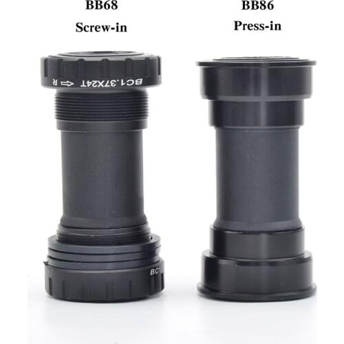 Zttobb crankshaft sprocket set, 1.37/24mm shaft adapter, black, mountain and off-road vehicles, Shimano deore bb52 lower