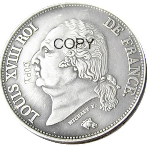 France 1820A 5Francs Silver Plated Copy Coins