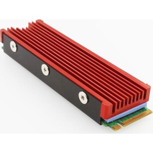 M.2 NVMe/NGFF SSD Heatsink Radiator Cooling Fin Cooler with Silicone Thermal Pad