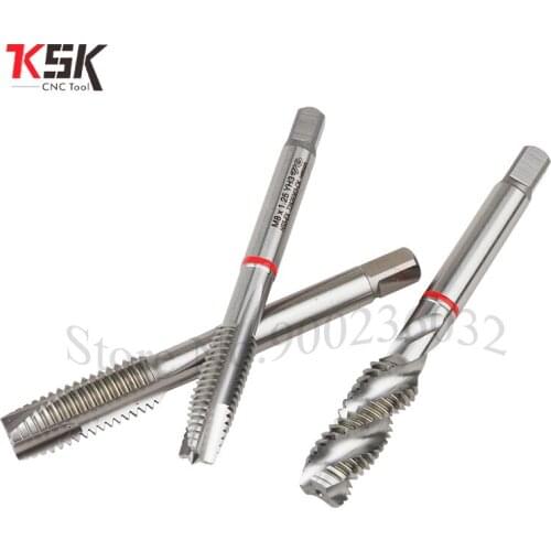 10pcs T2809 M2-M20 plug screw tap die metric plug threading tool tapping taps drill bits wrench holder set hss right hand tap