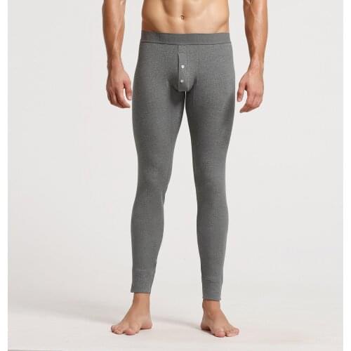 Mens Compression Tight Leggings Male Quick Dry Trousers Solid Color Cotton Breathable Sports Leggings Warm Long Johns Panties