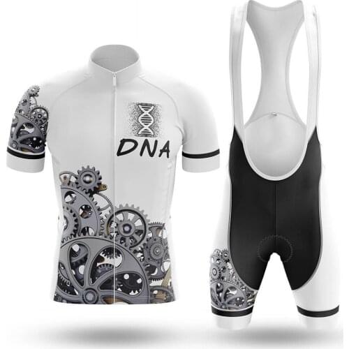 New 2021 DNA Cycling Jersey Set Sport Team Bike Men Clothing Quick Dry Summer Sleeve Cycling Road Ride Shirt Bib Short Gel Pad